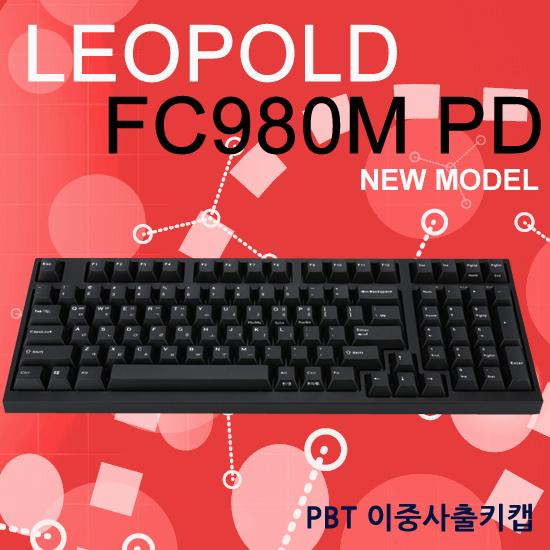 레오폴드 FC980M PD 블랙 레드(적축) 한글